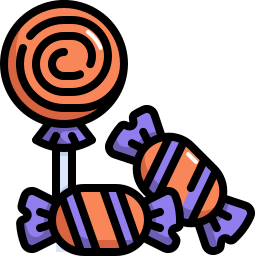 Halloween candy icon