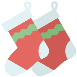 chaussette de noël Icône