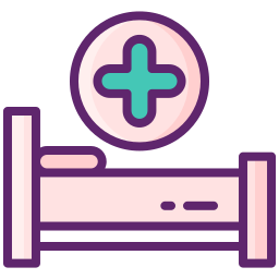 Hospital bed icon