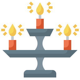 lámpara de diwali icono