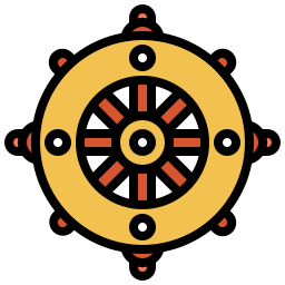 Dharma wheel icon