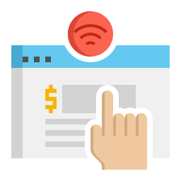 Online payment icon