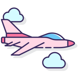 Реактивный самолет иконка
