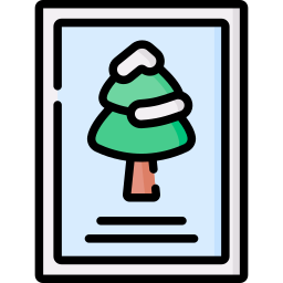 Christmas card icon