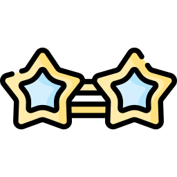 Star glasses icon