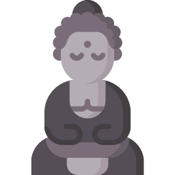 grande buddha di kamakura icona