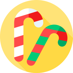 Christmas candy icon