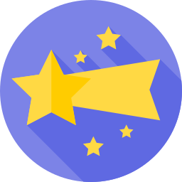 Shooting star icon