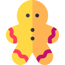 Gingerbread man icon