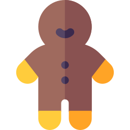 Gingerbread man icon