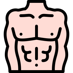 męskie ciało ikona