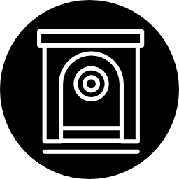 Safebox outline variant inside a circle icon