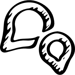 bosquejo del logo de wechat icono