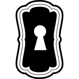 forma variante buco della serratura icona