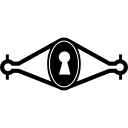 variante di forma vintage buco della serratura icona