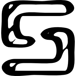 stark skizziertes logo icon