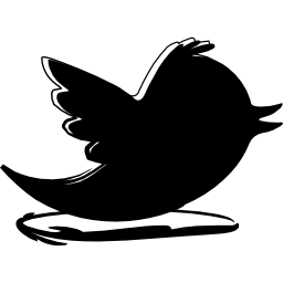 twitter logo sociale abbozzato icona