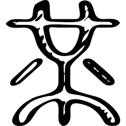 esquema del logotipo de boceto de mister wong icono
