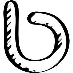 simbolo abbozzato del logo bebo icona