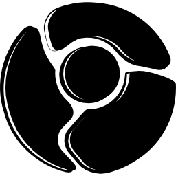 variante del simbolo dello schizzo del logo cromato icona