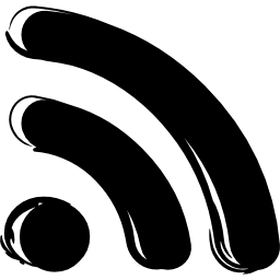 variante de boceto de símbolo rss icono