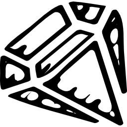 variante de boceto de diamante icono