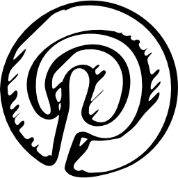 pinterest geschetst logo icoon