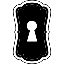 variante verticale a buco della serratura icona