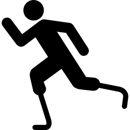 corredor de jogos paralímpicos Ícone