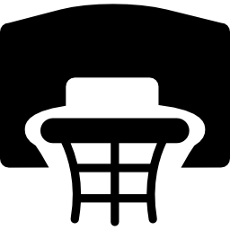 Basketball frontal basket icon