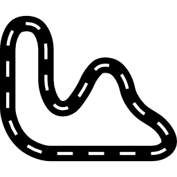 Car race circuit icon