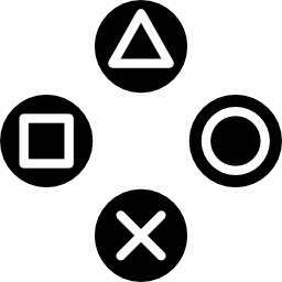 botones de sony ps games icono