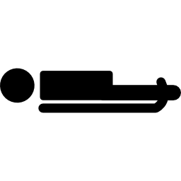 Luge olympic game silhouette icon
