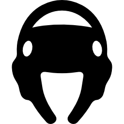 siluetta del casco di taekwondo icona