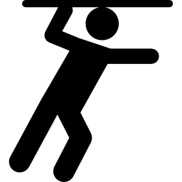 silueta masculina de pentatlón individual icono
