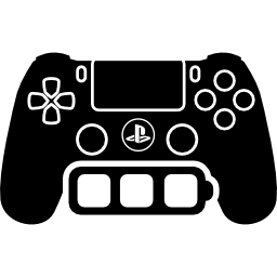 herramienta de control del juego con símbolo de batería completa icono