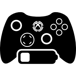 Games control with low battery icon