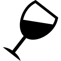 Wine drink glass icon
