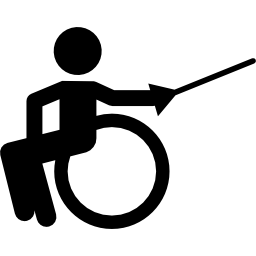 Paralympic fencing icon