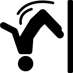 Parkour extreme sport silhouette icon