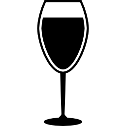 vino bicchiere pieno icona