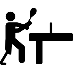 ping-pong paralimpico icona