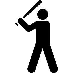 joueur de baseball Icône