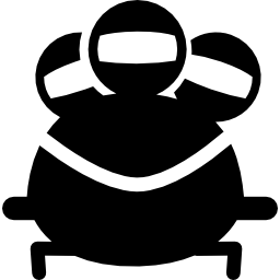deporte olímpico de bobsleigh icono