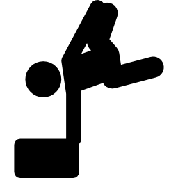 Parkour sport silhouette icon