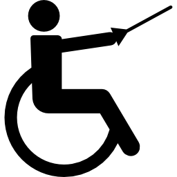 Paralympic swordplay icon