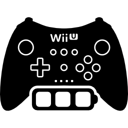 símbolo de control de juegos de batería completa de wii u icono