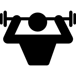 Strong man silhouette icon