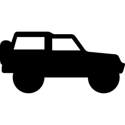 4x4 adventure sportive transport side view icon