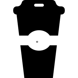 bicchiere ricoperto di soda o caffè icona